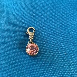 COPY - Silpada Sterling Silver Charm. Pink Stone